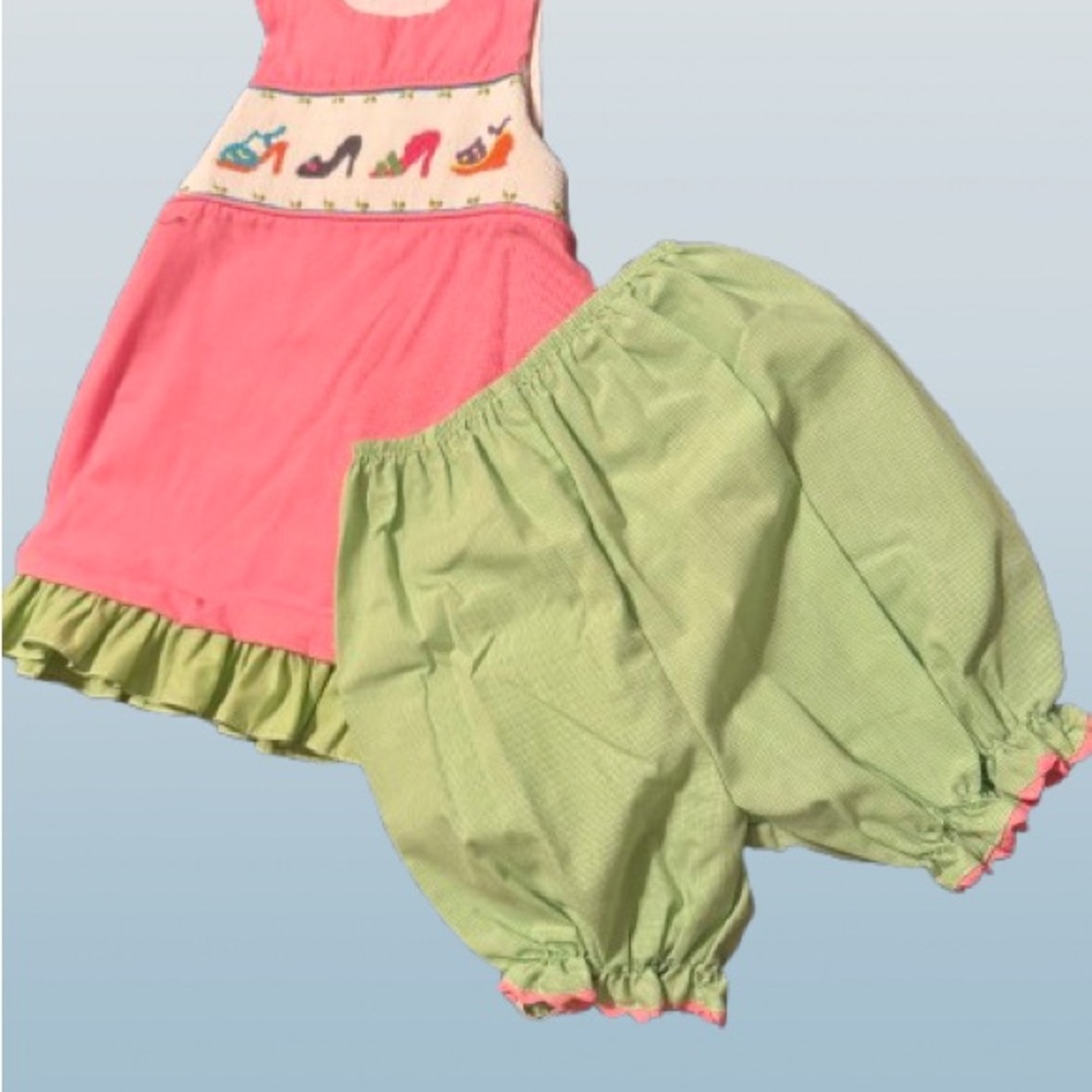 Kids Pink and Green Matching Set